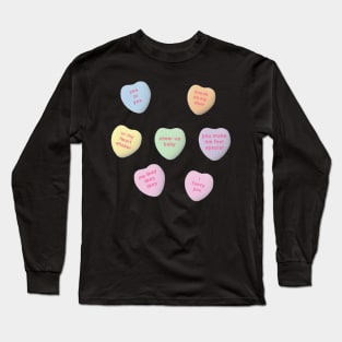 TWICE Candy Hearts Long Sleeve T-Shirt